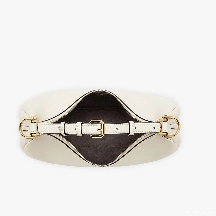Cheap HOT Small Calf Fendigraphy Leather In Fendi Bag White Hobo 0712